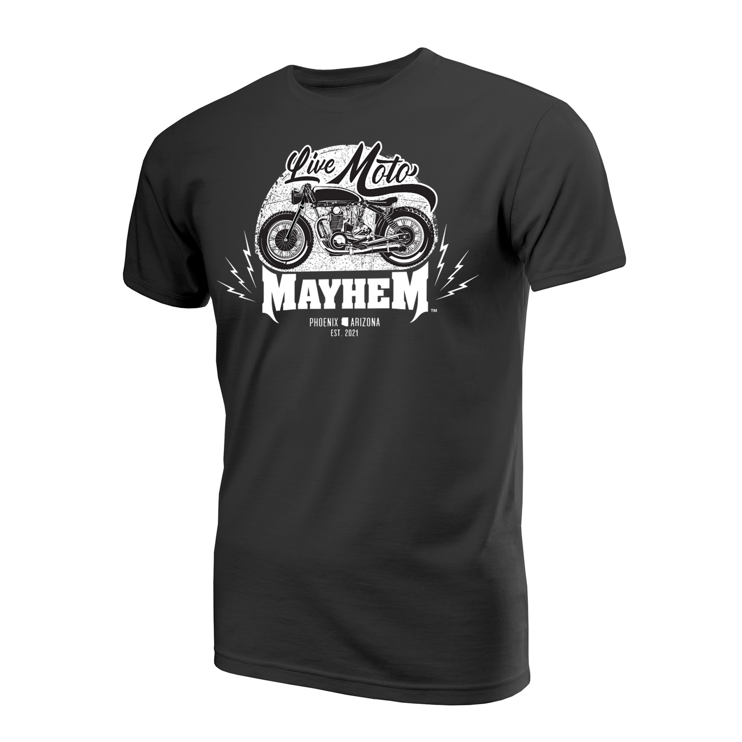 “Live Moto Mayhem” Crewneck T-shirt