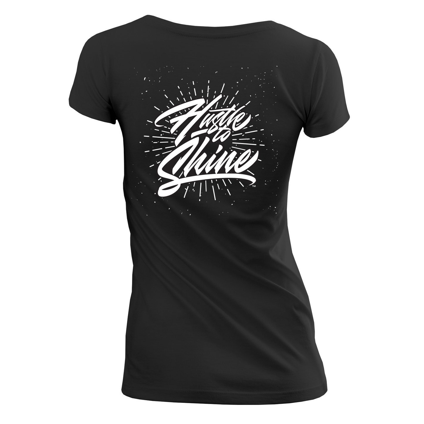 “Hustle to Shine" V-Neck T-shirt